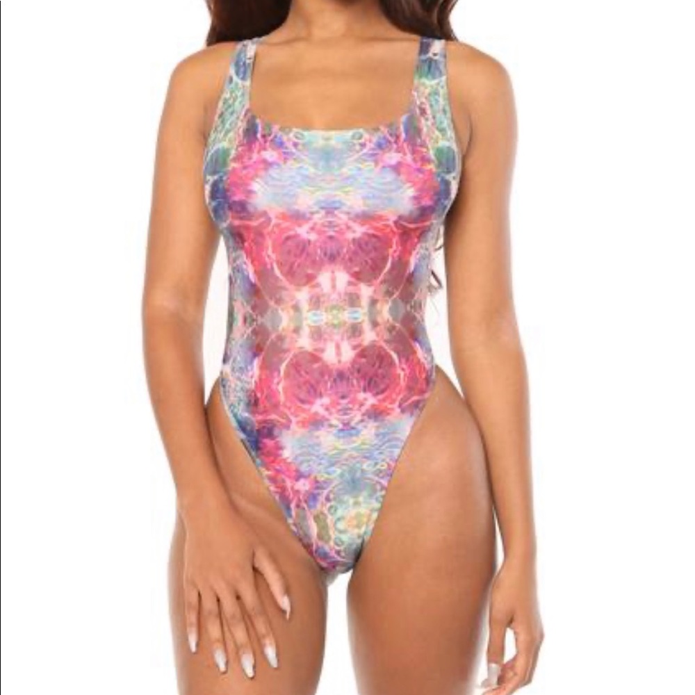 BRAND NEW TYE DYE SWIMSUIT - Picture 1 of 2